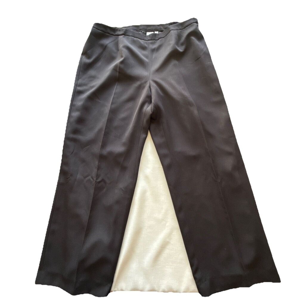 Le Suit Women’s Black Wide Leg Dress Pants Size 18W Workcore NWT